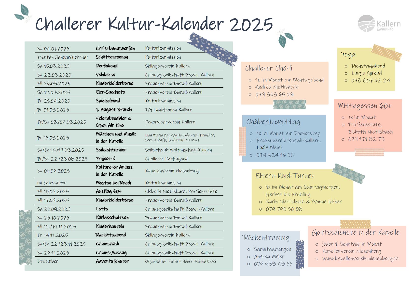 Kulturkalender 2025